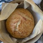 No-knead Crusty Bread in a Dutch oven