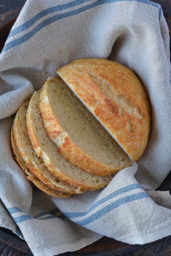 No-knead Crusty Bread