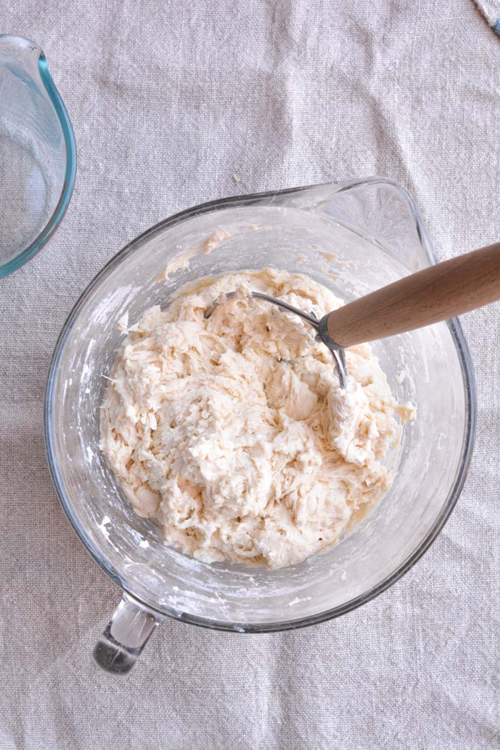 No knead crusty bread just mixed after adding water