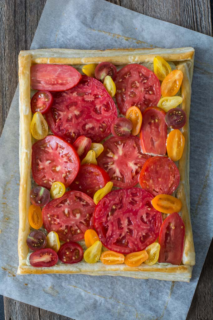 Fresh Tomato and Basil Tart