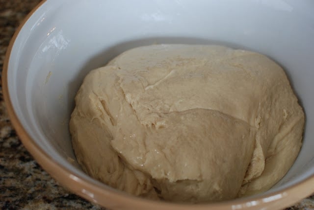Dough in a large bowl