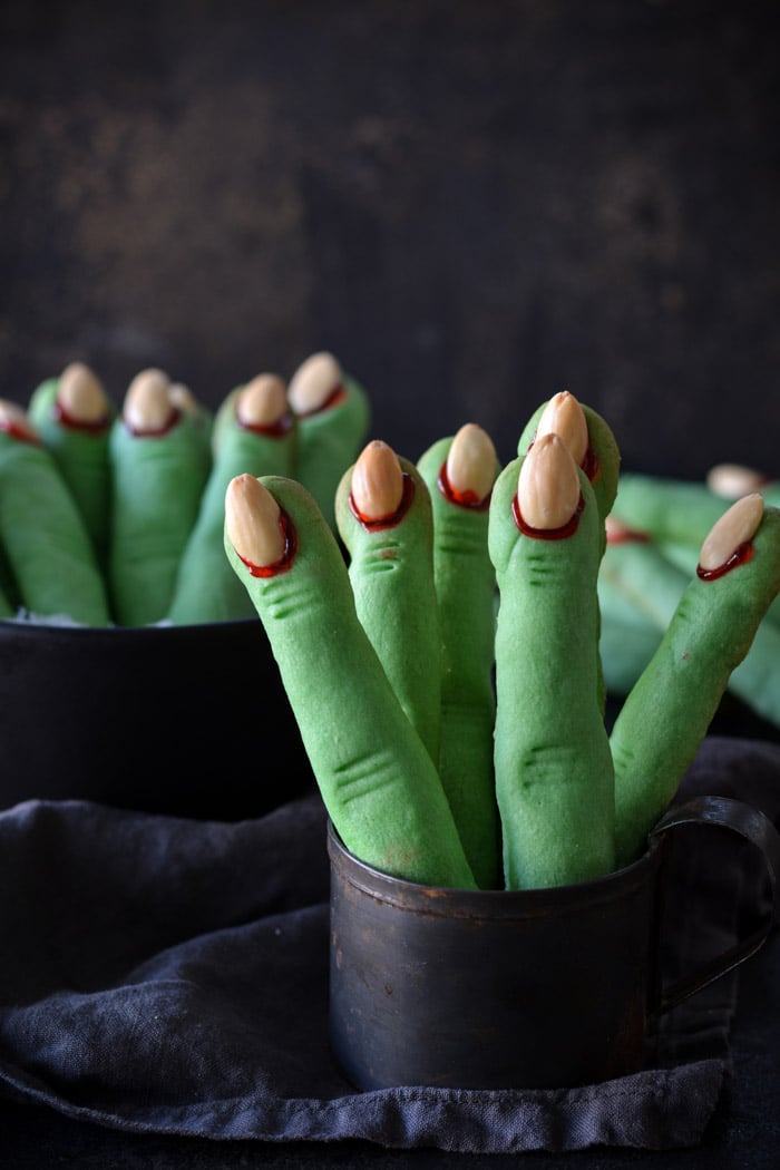 Creepy Witch Finger Cookies