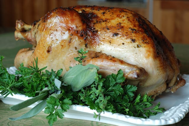 Roast Turkey with Cider Thyme Gravy