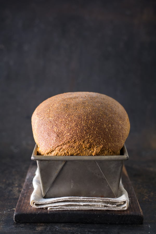 Bread in loaf pan