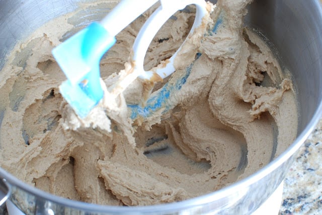 creamed peanut butter sugar mixture