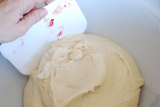 Butterflake dough in a large bowl