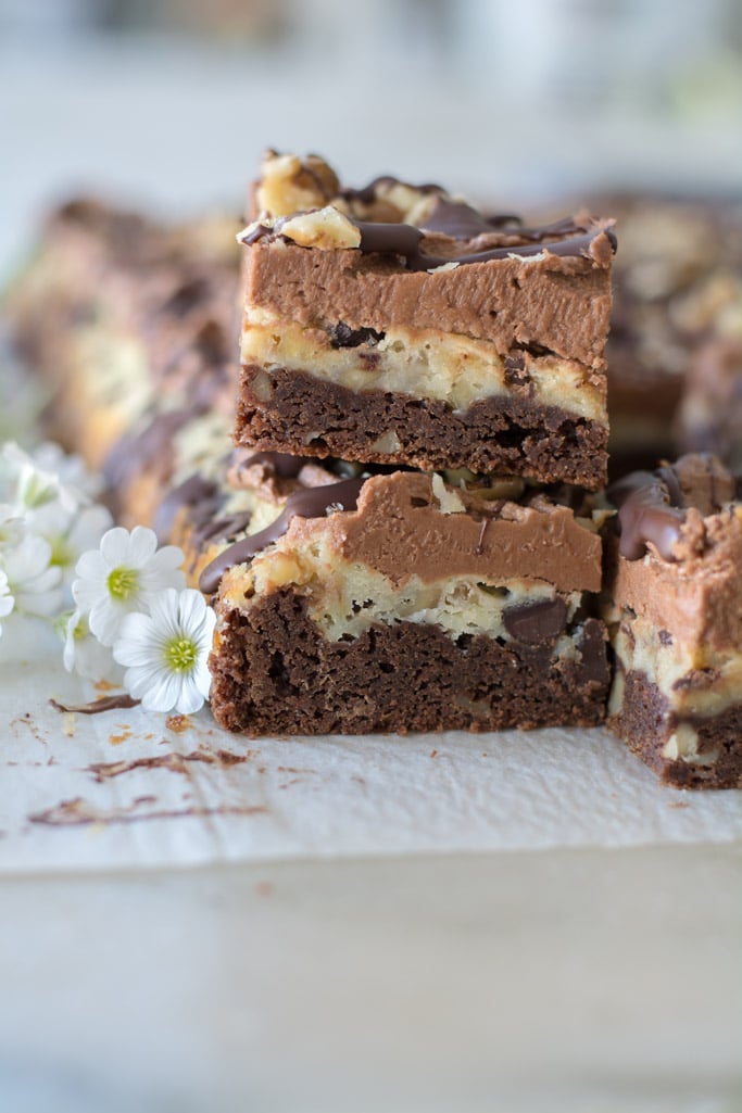 Layered Cream Cheese Brownies