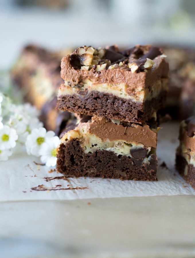 Layered Cream Cheese Brownies