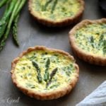 baked asparagus quiche tarts