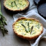 baked asparagus quiche tarts