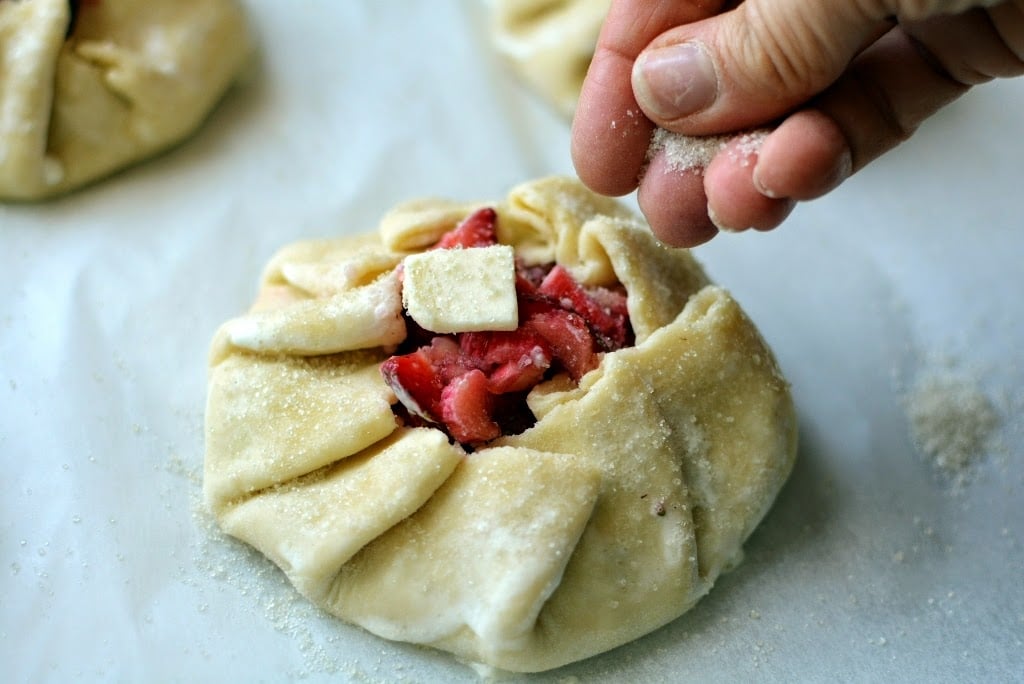 formed strawberry tart