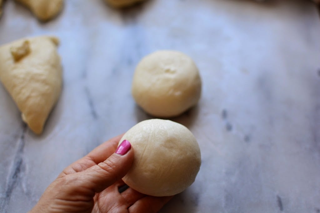 dough formed into a ball