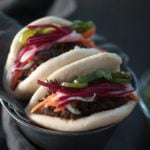 Steamed Banh Mi with beef cheeks and pickled veggies