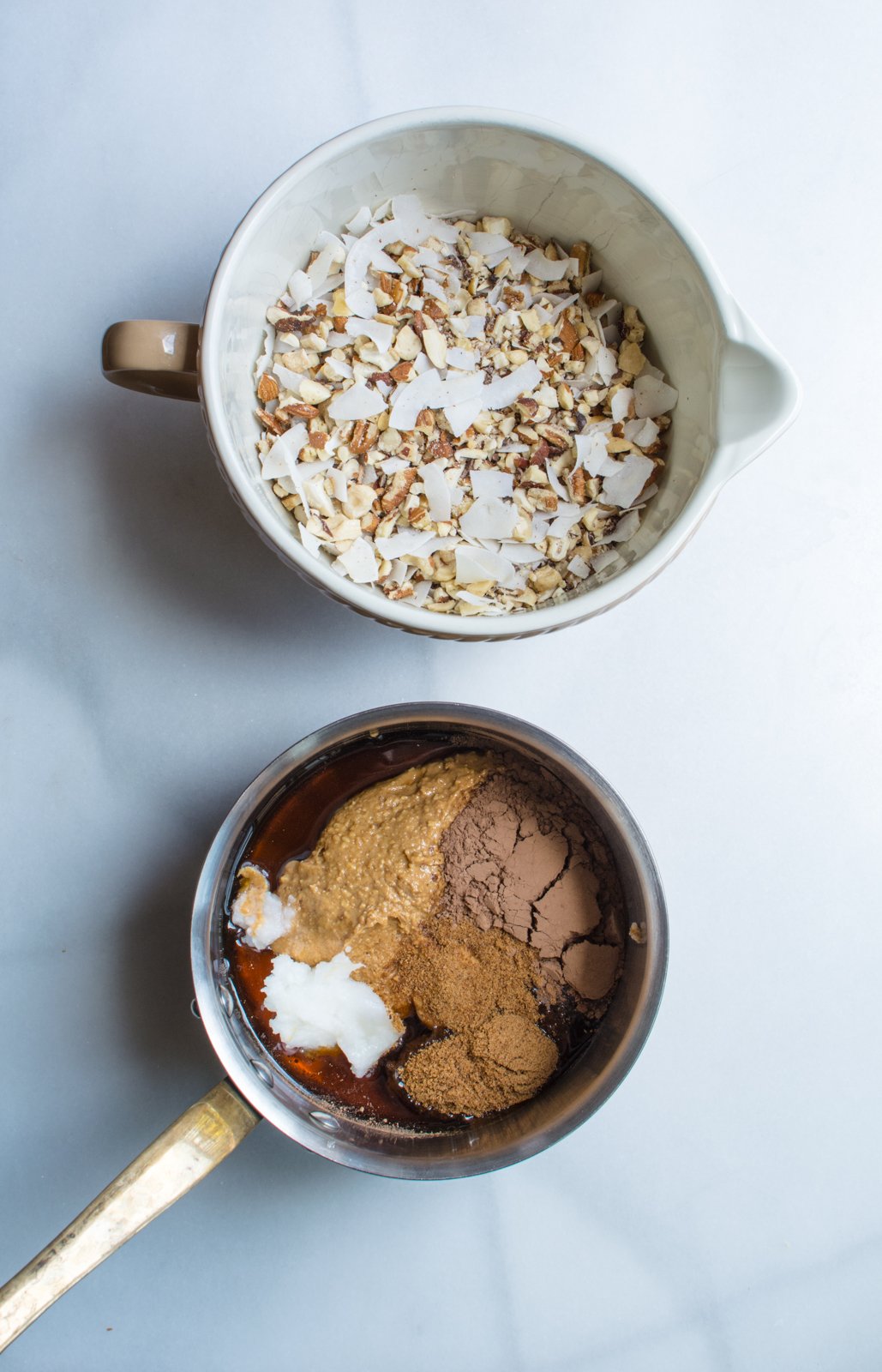 ingredients for nut bars