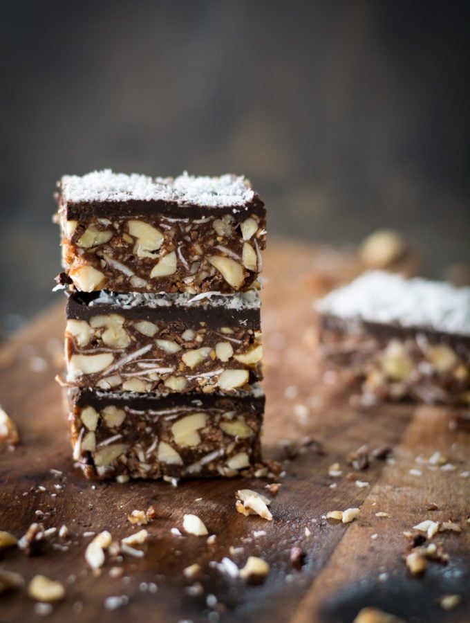 stacked nut bars