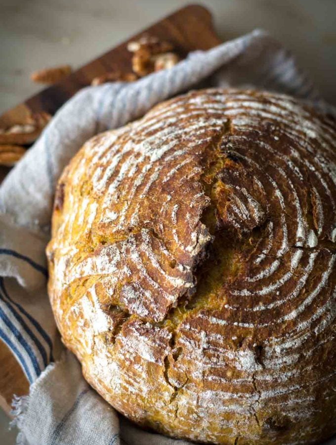 o-Knead Pumpkin Pecan Bread