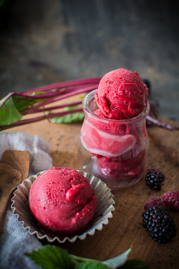 Beet Raspberry Rose Sorbet