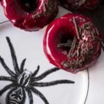 Chocolate Baked Doughnuts with Beet Blood Glaze
