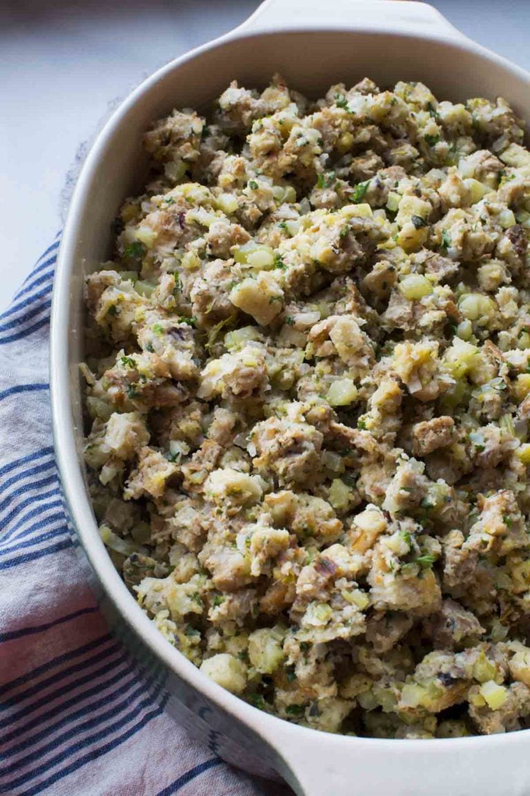 Fresh Herb Turkey Stuffing - Simply So Good