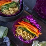 Raw Cashew Mango Cabbage Wraps