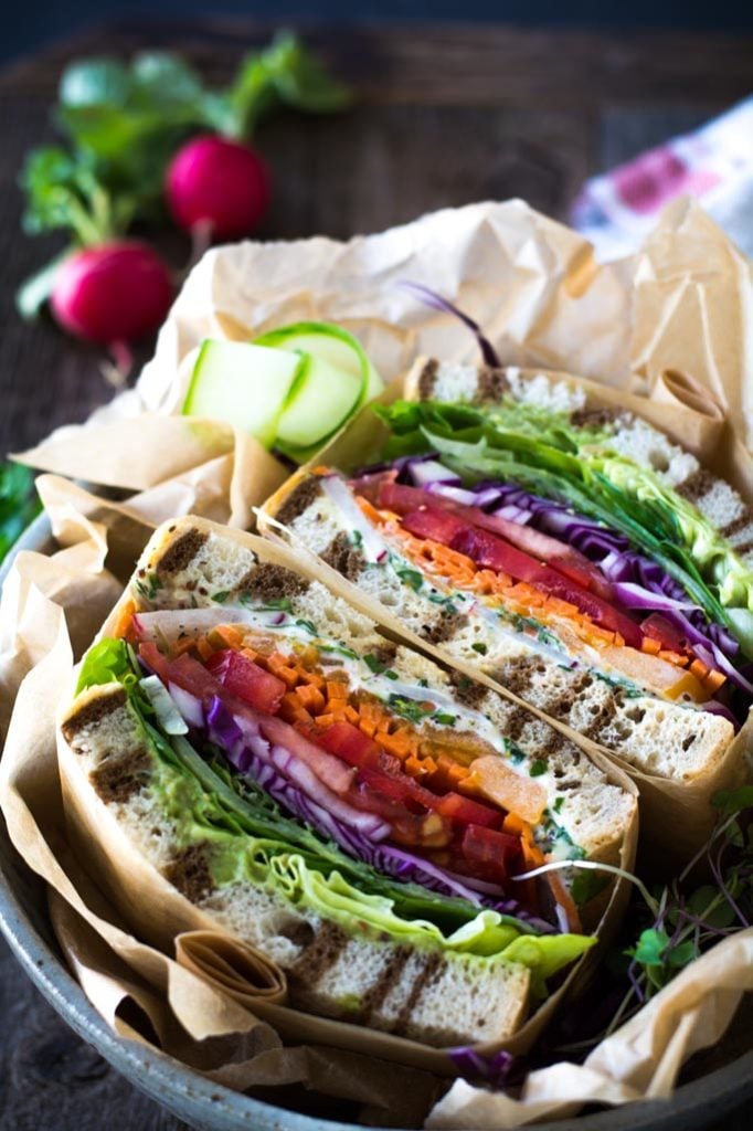 California Veggie Sandwich with Fresh Herb Mayo Simply So Good