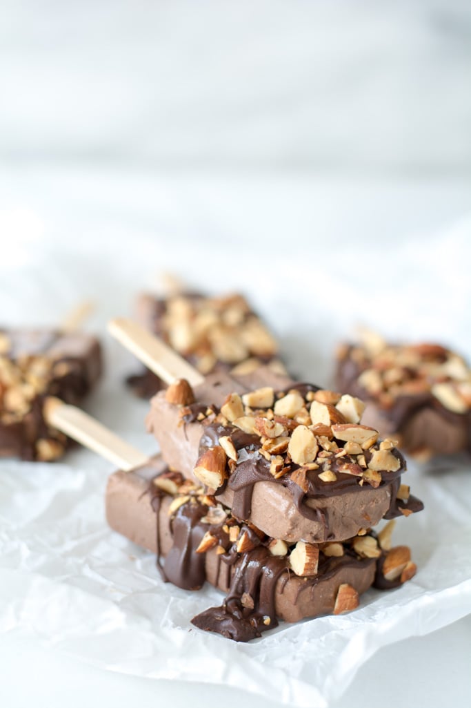 Buttered Almond Fudge Popsicles