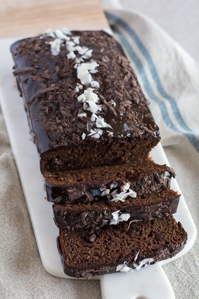 Chocolate Coconut Zucchini Bread