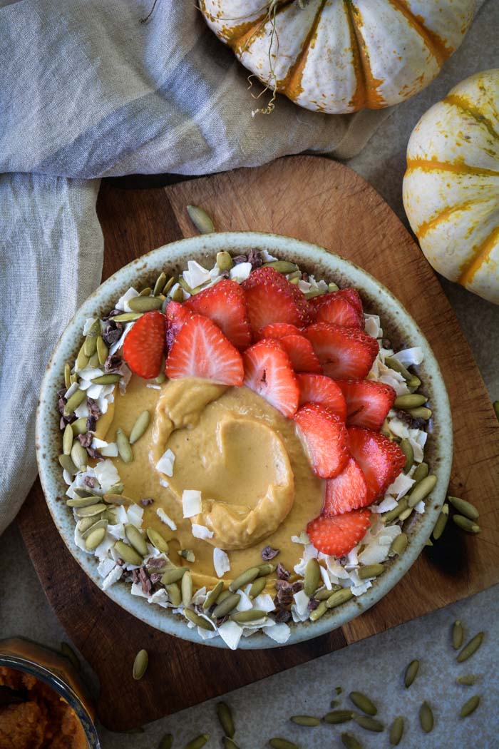 Pumpkin Almond Butter Smoothie Bowl