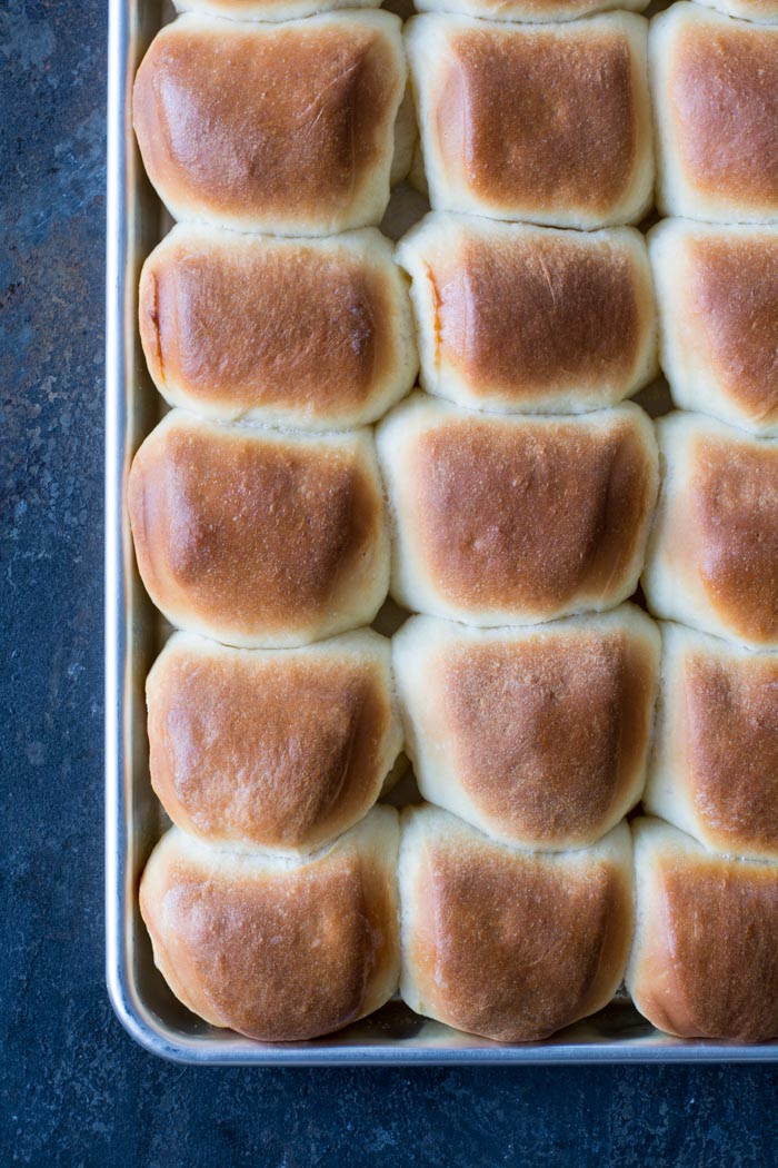 baked rolls on bakingsheet