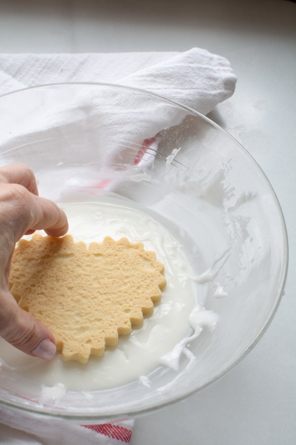 sugar cooke dipped in icing