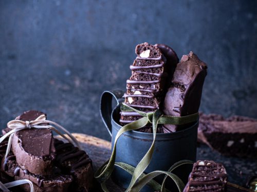 Double Chocolate Hazelnut Biscotti - Simply So Good