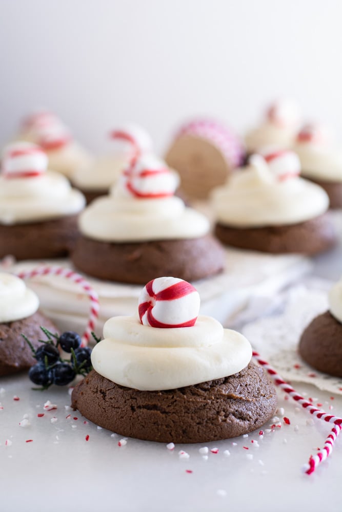 Peppermint Chocolate Drop Cookies - Simply So Good