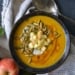 Pumpkin Apple Soup in a bowl