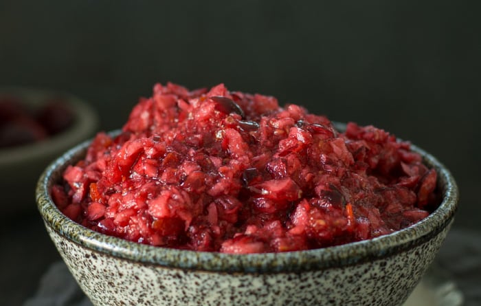 Easy No-Cook Cranberry Apple Relish
